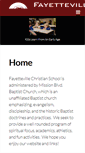 Mobile Screenshot of fayettevillechristianschool.com